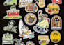 draw cartoon sticker design for print and merch